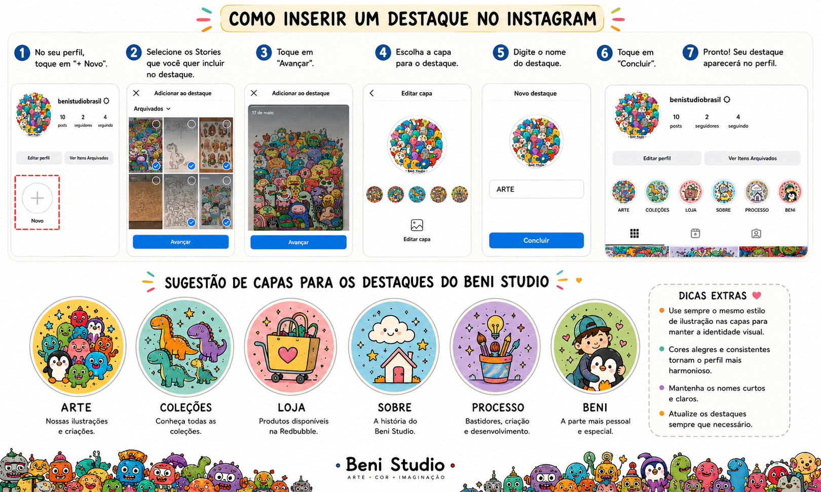 Universo visual do Beni Studio